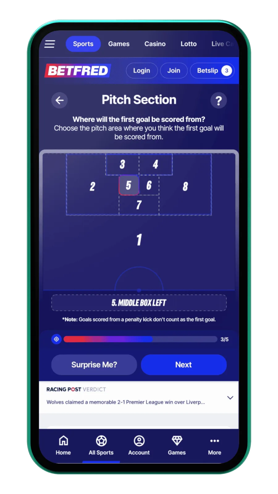 GoalBuilder+ pitch section coordinate grid